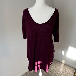 Old Navy Deep Purple Short Sleeve Top